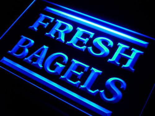 Fresh Bagels Shop Neon Light Sign